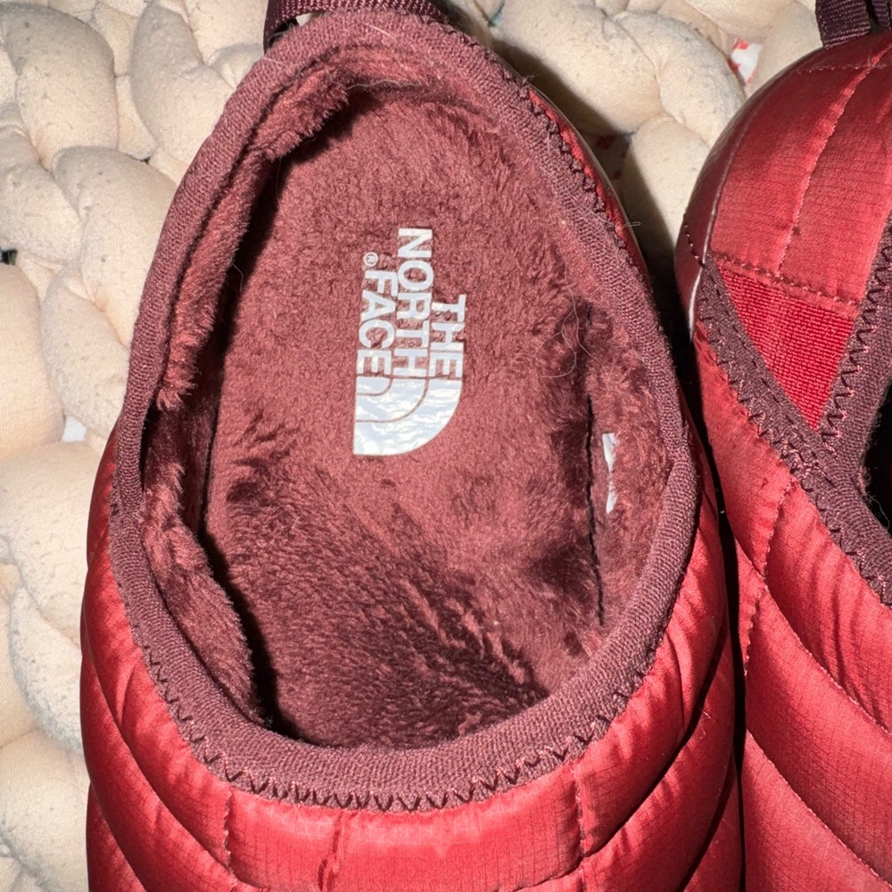 The North Face Red Quilted Slip-On Shoes - Picture 7 of 9